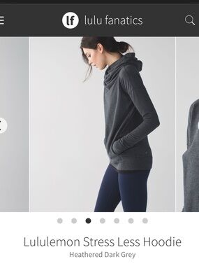 Lululemon stress less hoodie size small